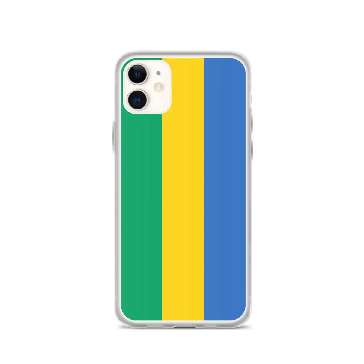 Coque iphone drapeau gabon souple transparente antichoc