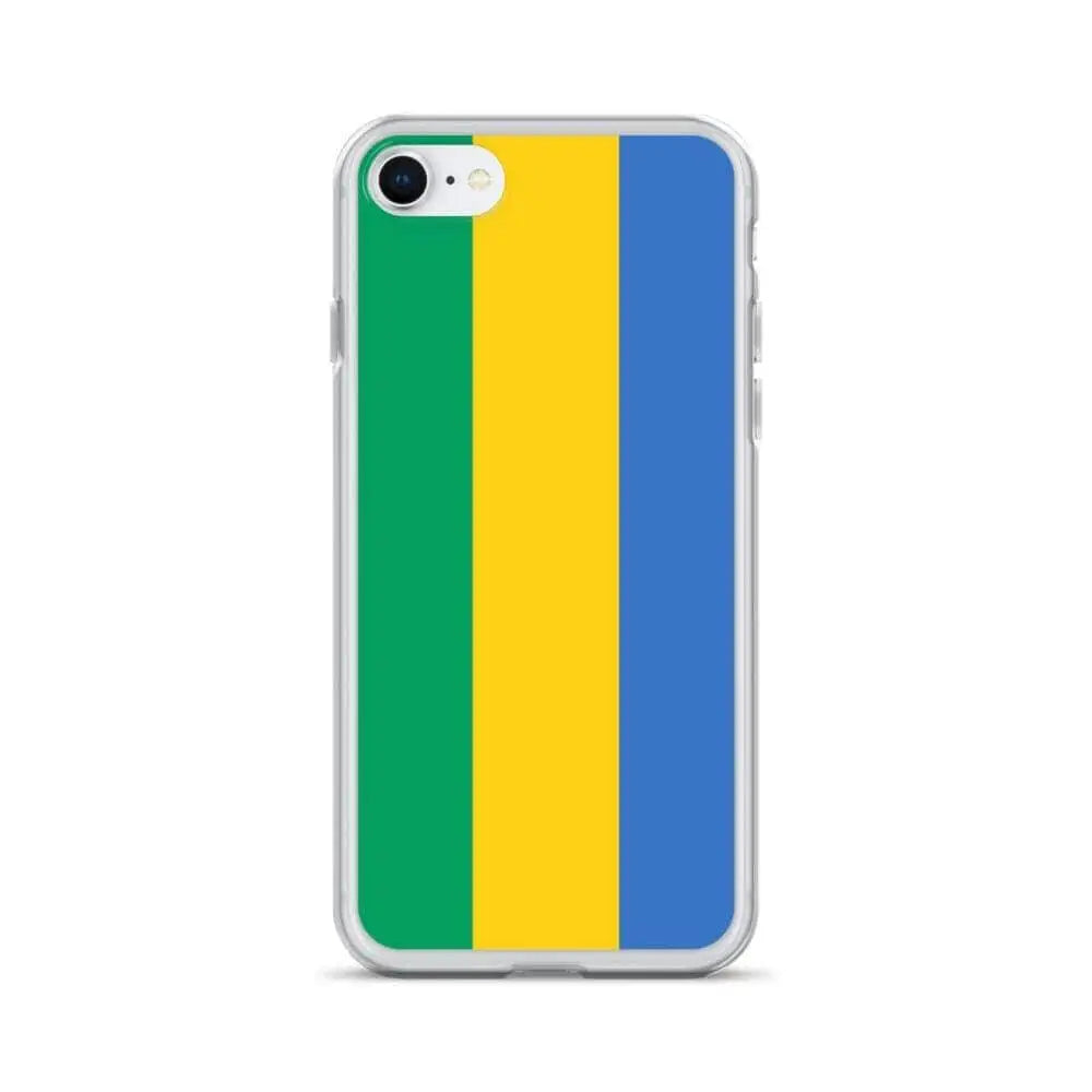 Coque iphone drapeau gabon souple transparente antichoc