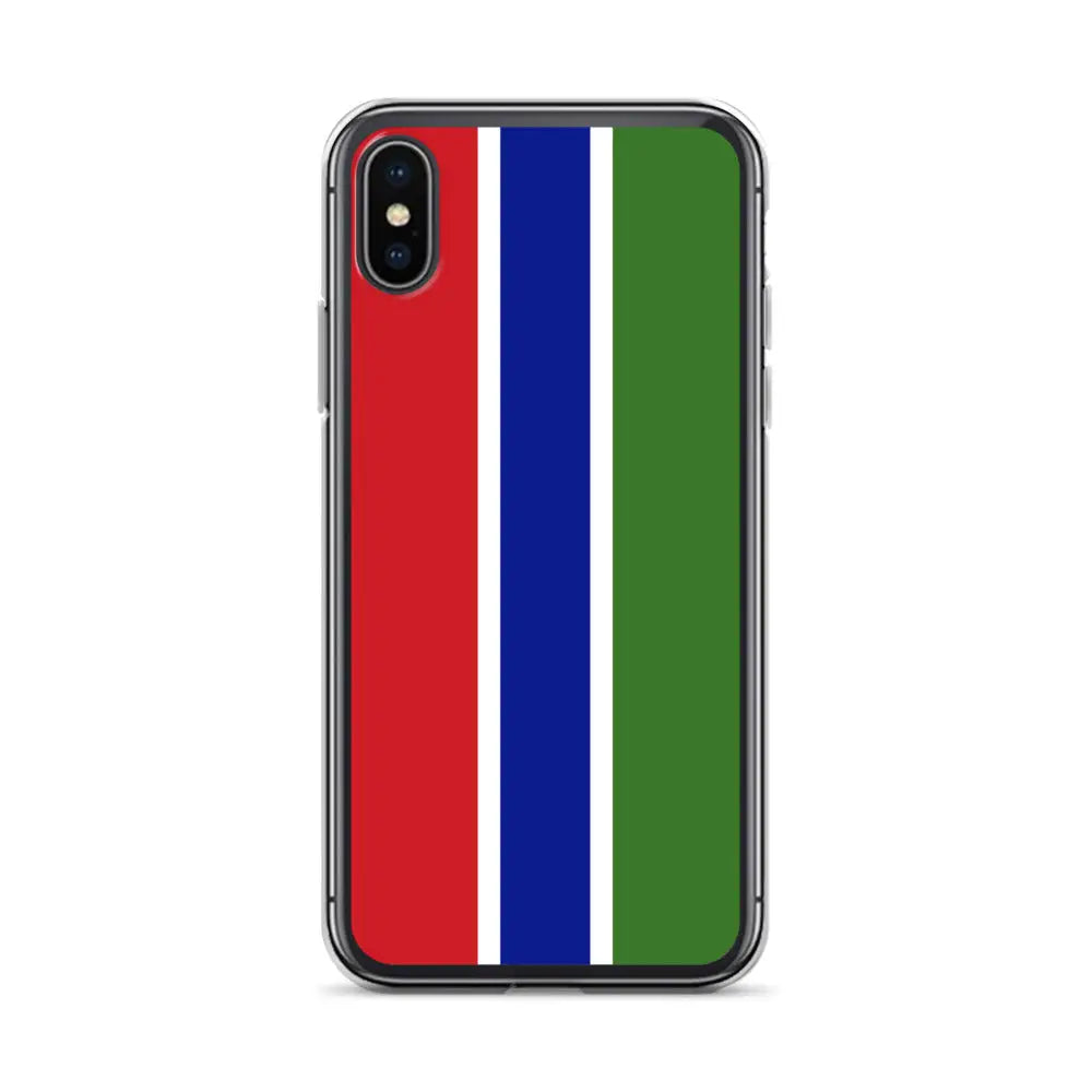 Coque iphone drapeau gambie souple résistante antichoc