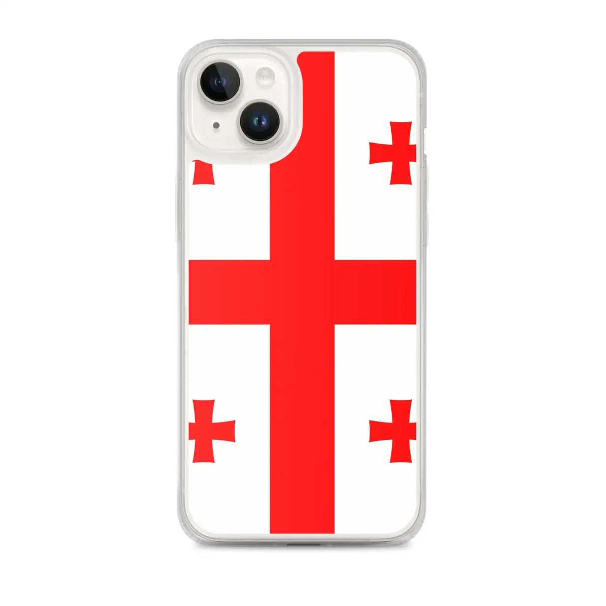 Coque iphone drapeau géorgie souple antichoc transparente
