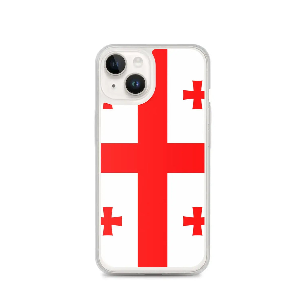 Coque iphone drapeau géorgie souple antichoc transparente