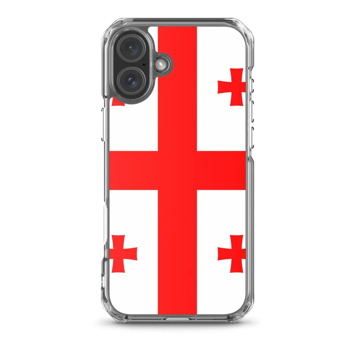 Coque iphone drapeau géorgie souple antichoc transparente