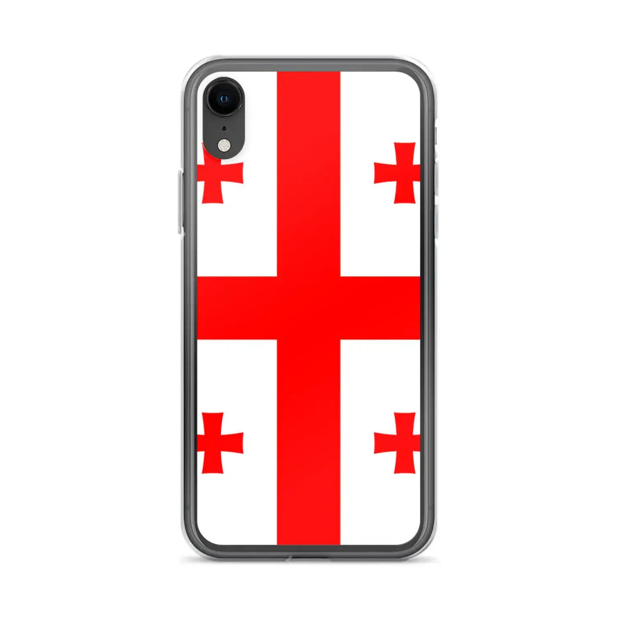 Coque iphone drapeau géorgie souple antichoc transparente