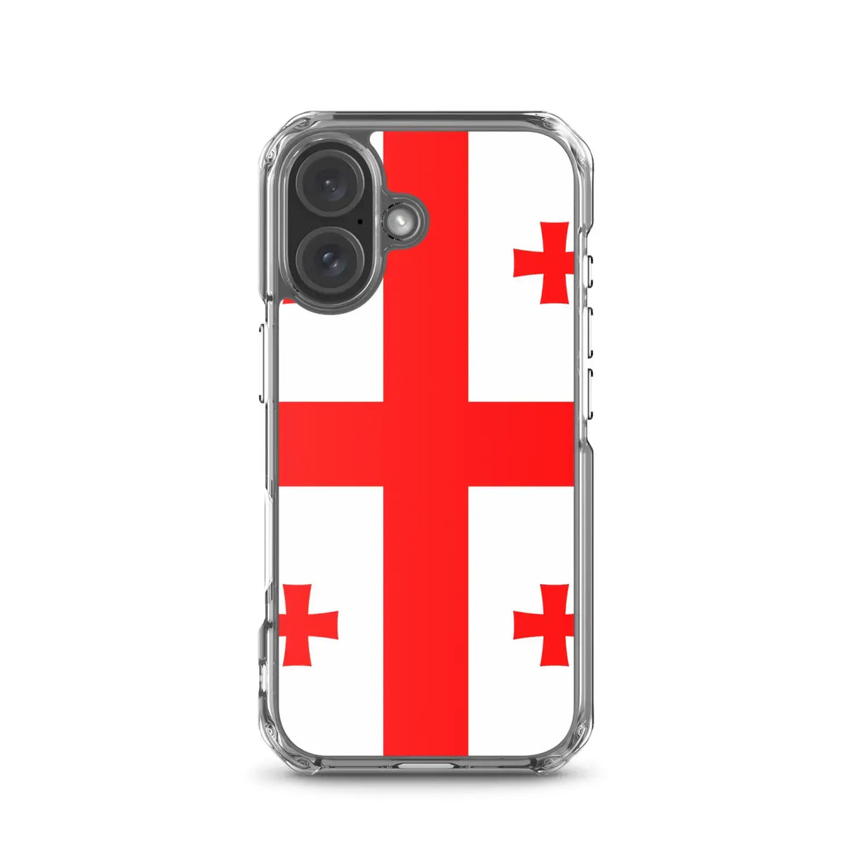 Coque iphone drapeau géorgie souple antichoc transparente