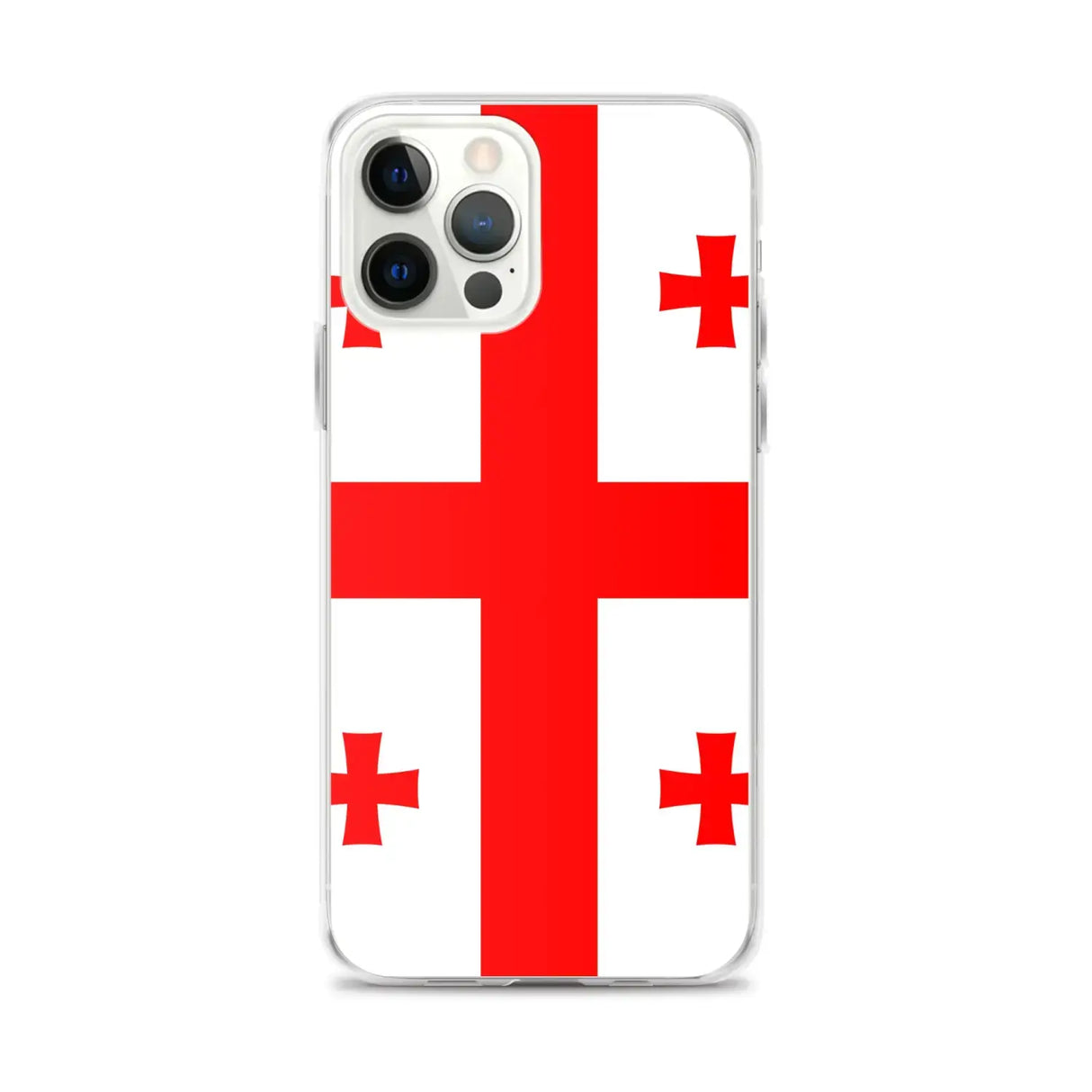 Coque iphone drapeau géorgie souple antichoc transparente
