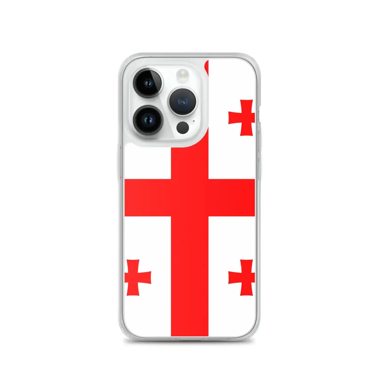 Coque iphone drapeau géorgie souple antichoc transparente