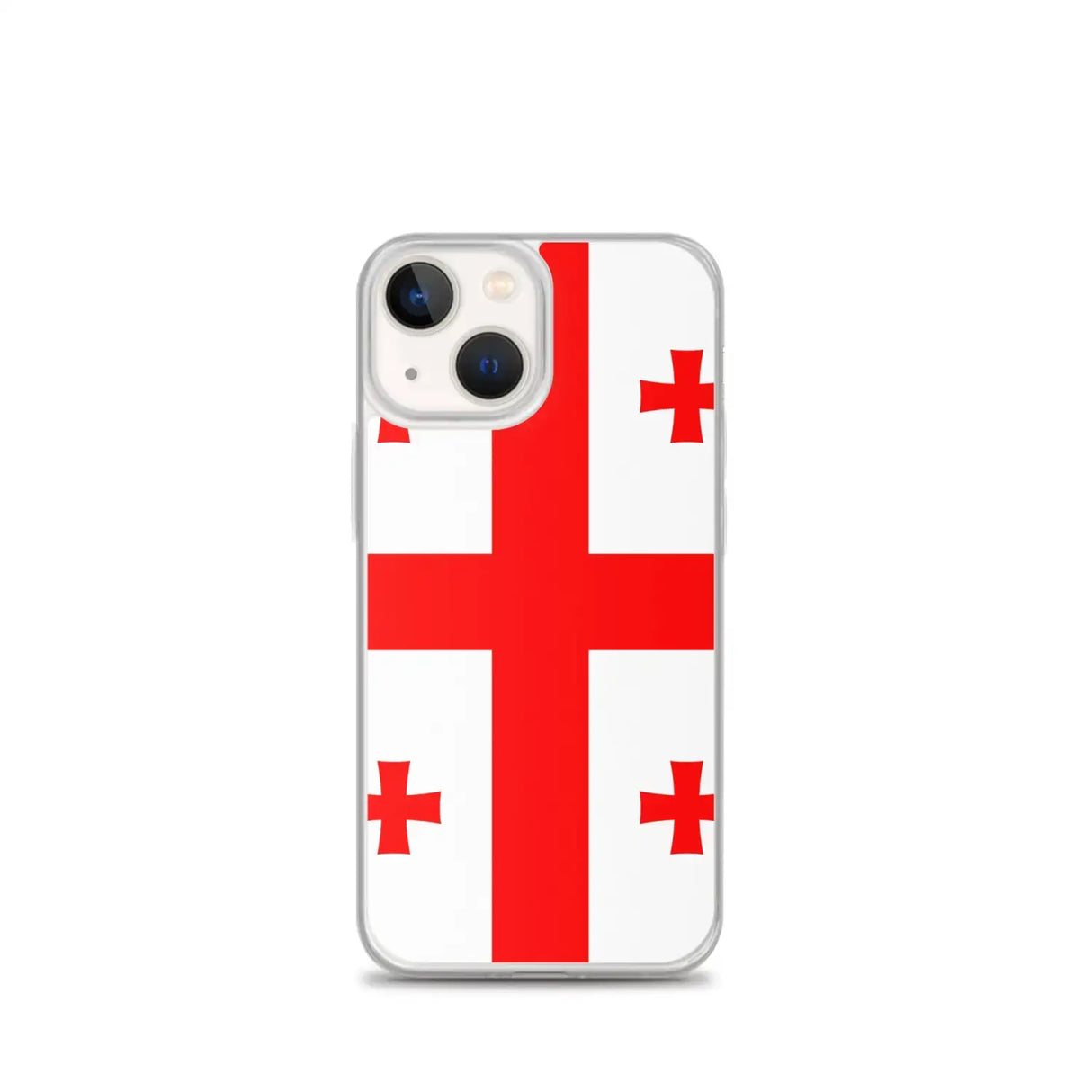 Coque iphone drapeau géorgie souple antichoc transparente