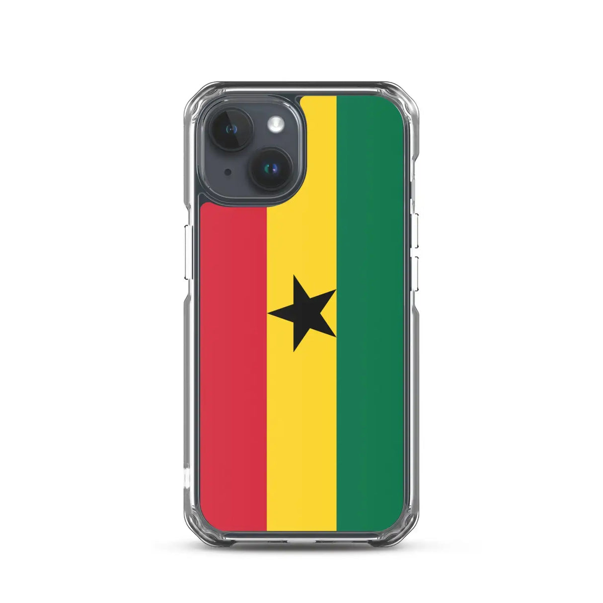 Coque iphone drapeau ghana souple antichoc transparente