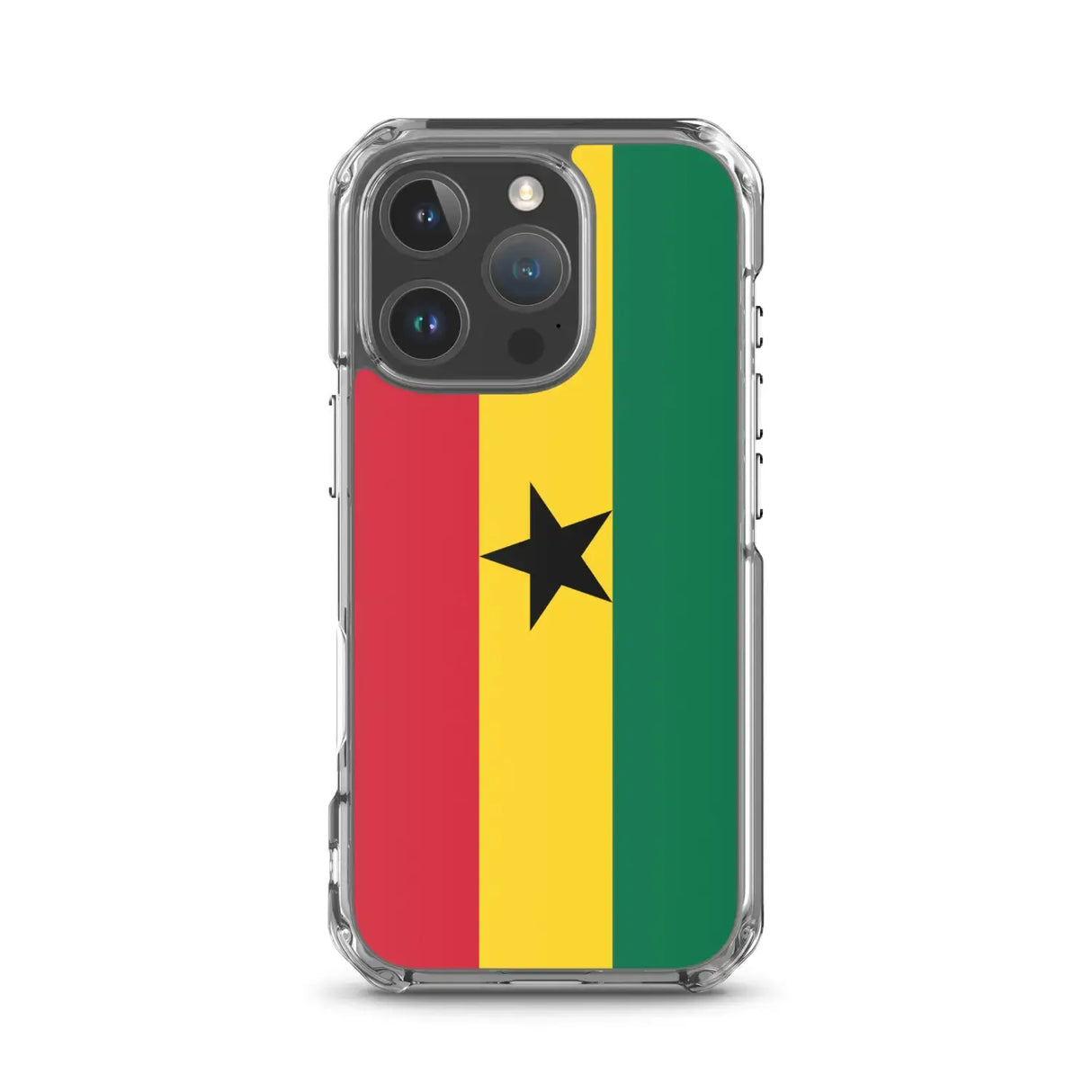 Coque iphone drapeau ghana souple antichoc transparente