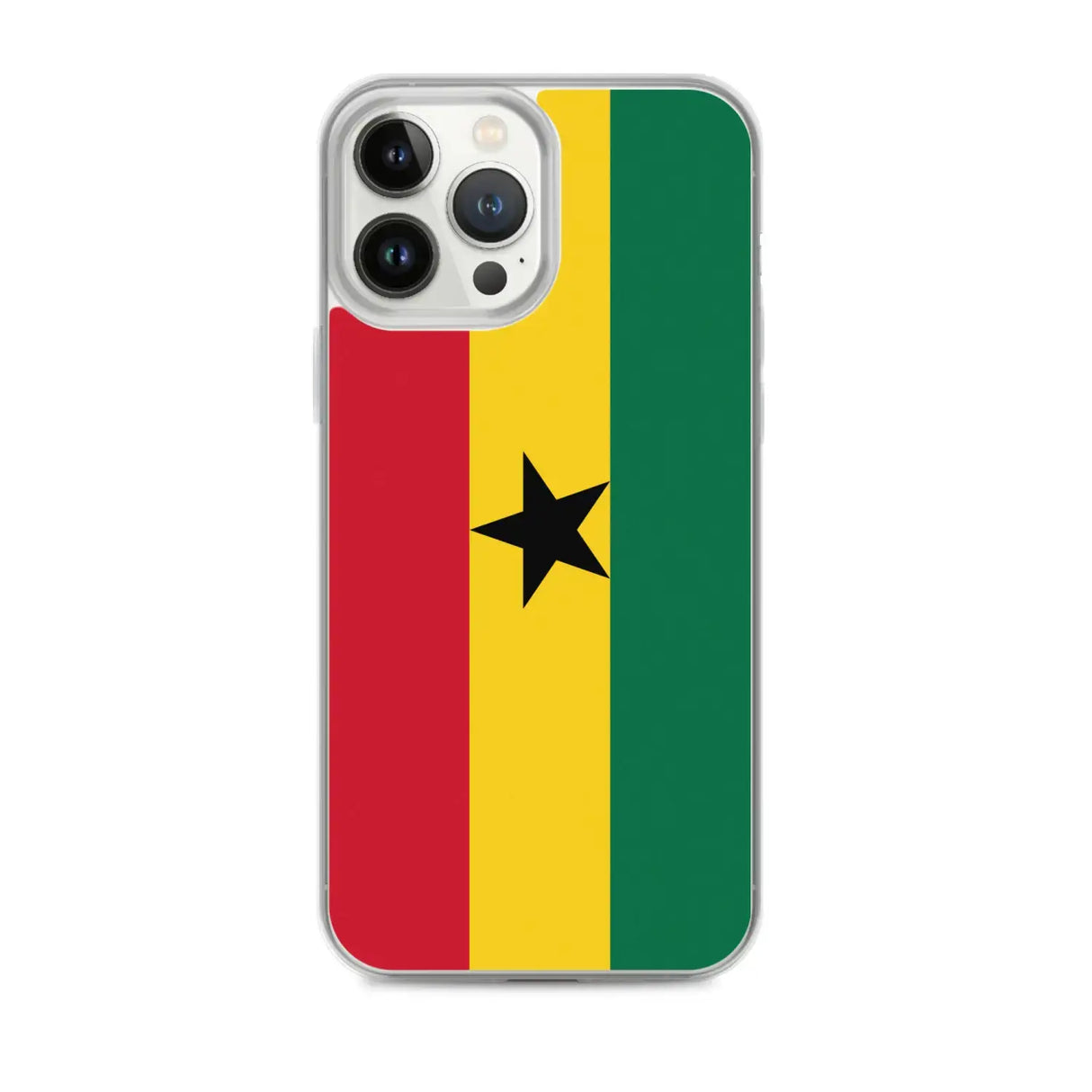 Coque iphone drapeau ghana souple antichoc transparente