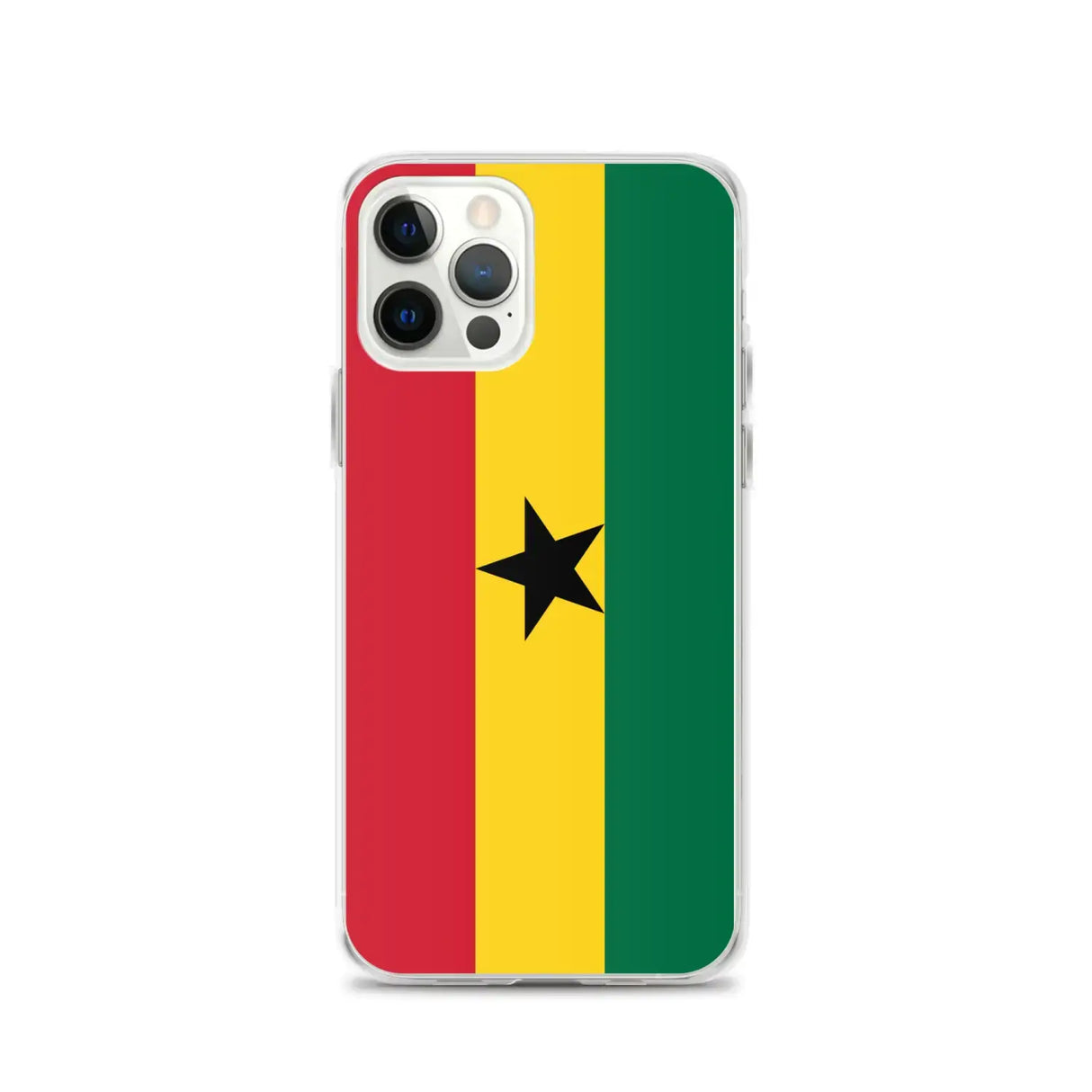 Coque iphone drapeau ghana souple antichoc transparente