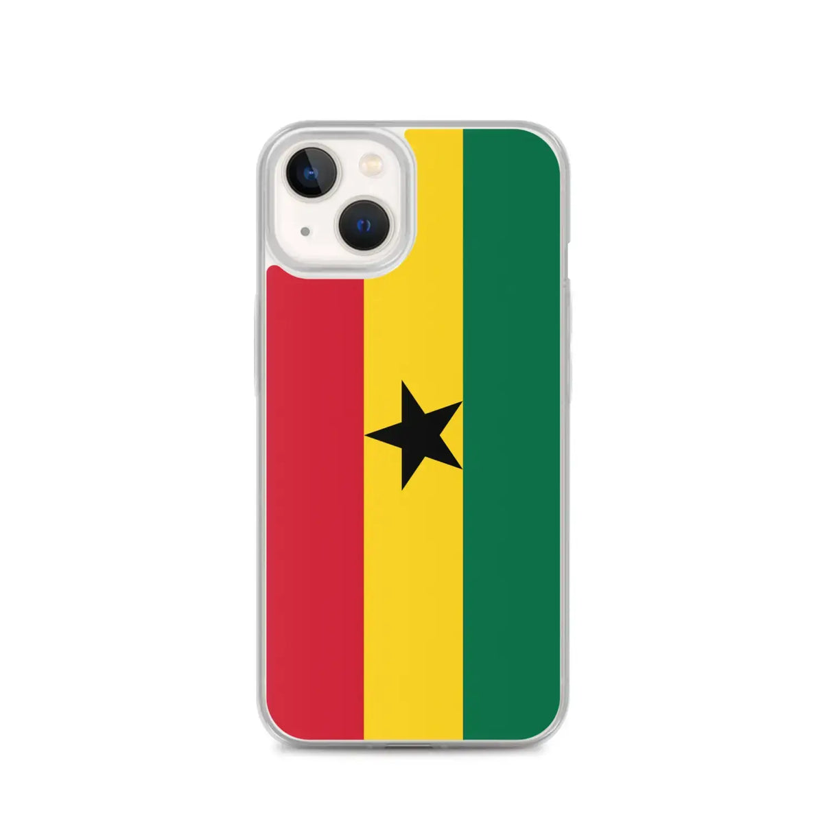 Coque iphone drapeau ghana souple antichoc transparente
