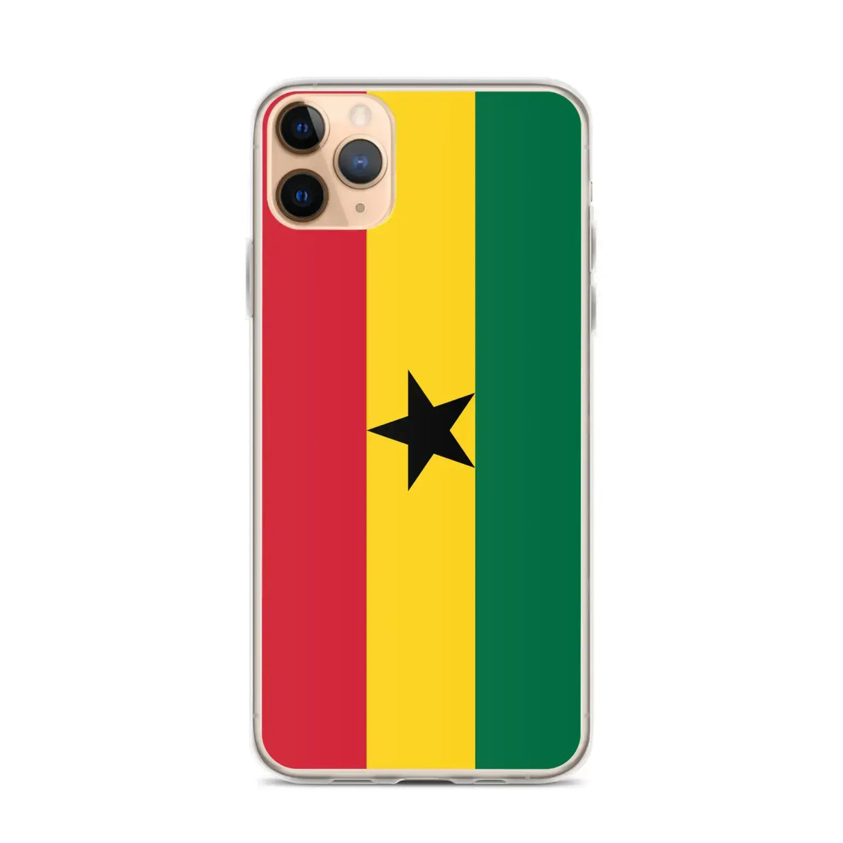 Coque iphone drapeau ghana souple antichoc transparente