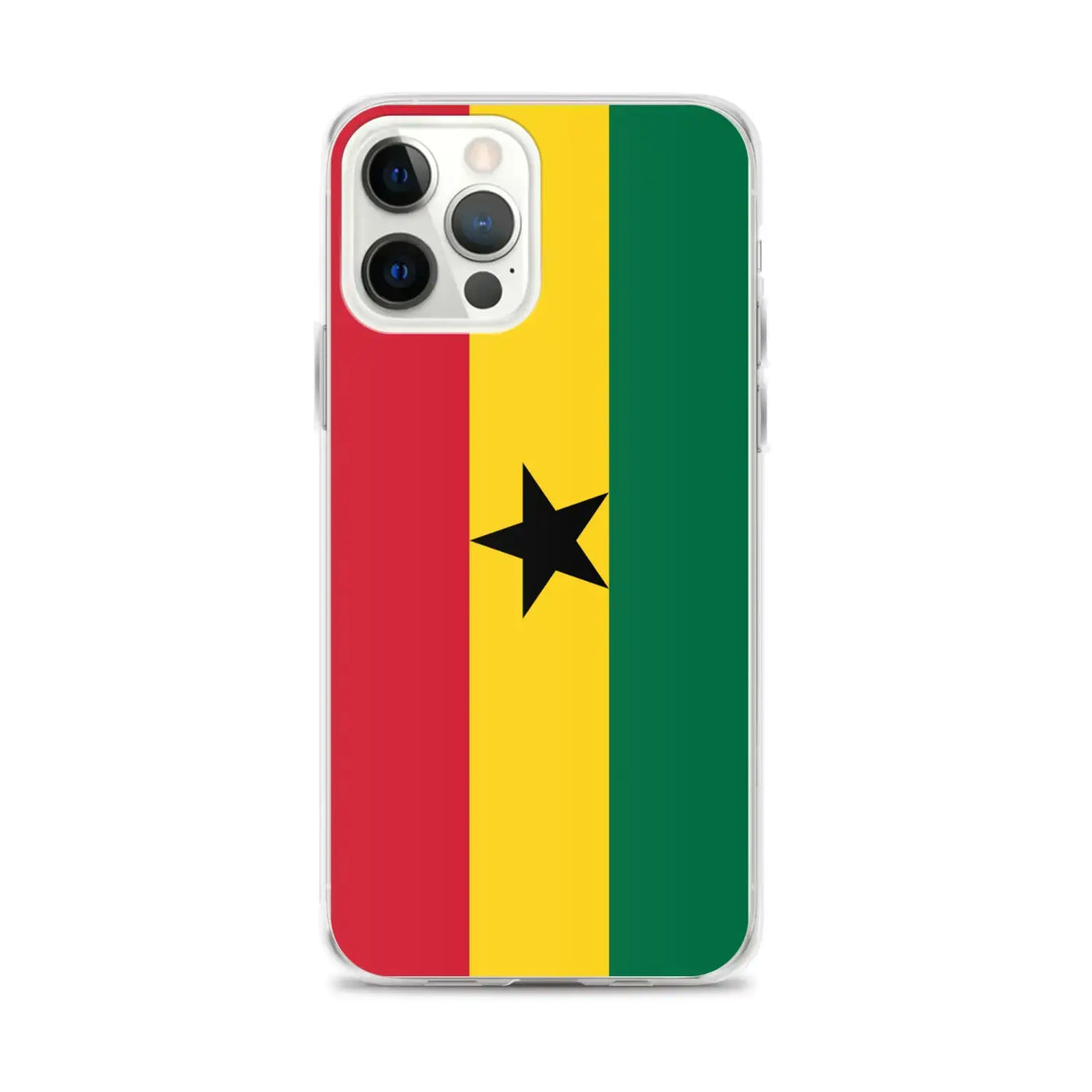 Coque iphone drapeau ghana souple antichoc transparente
