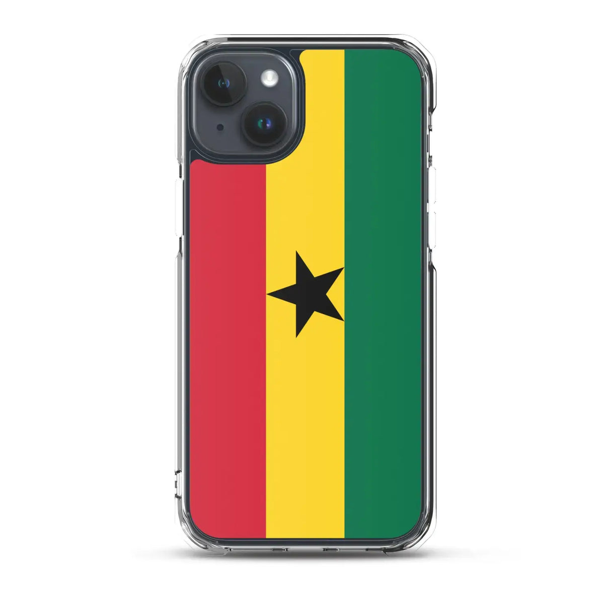 Coque iphone drapeau ghana souple antichoc transparente