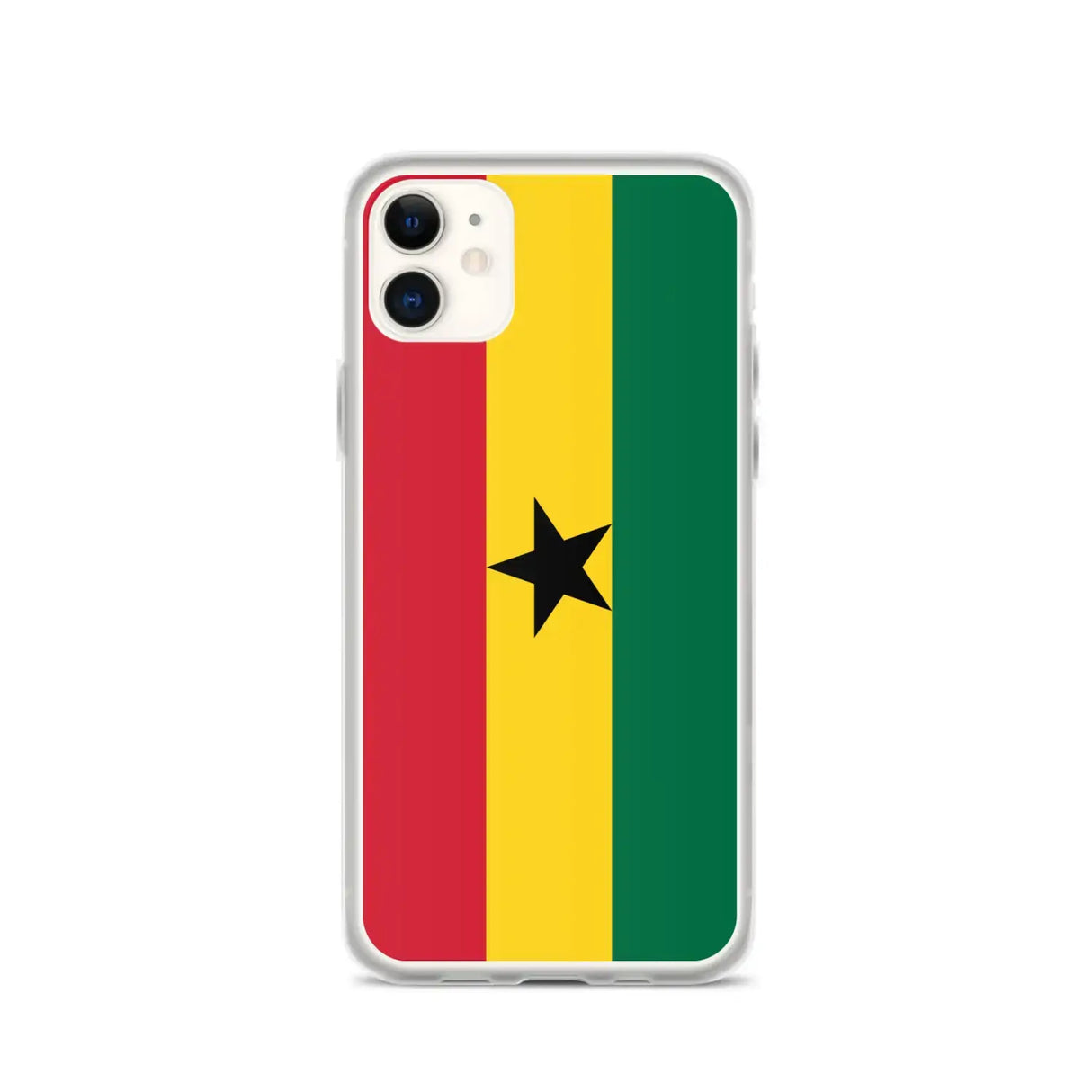 Coque iphone drapeau ghana souple antichoc transparente
