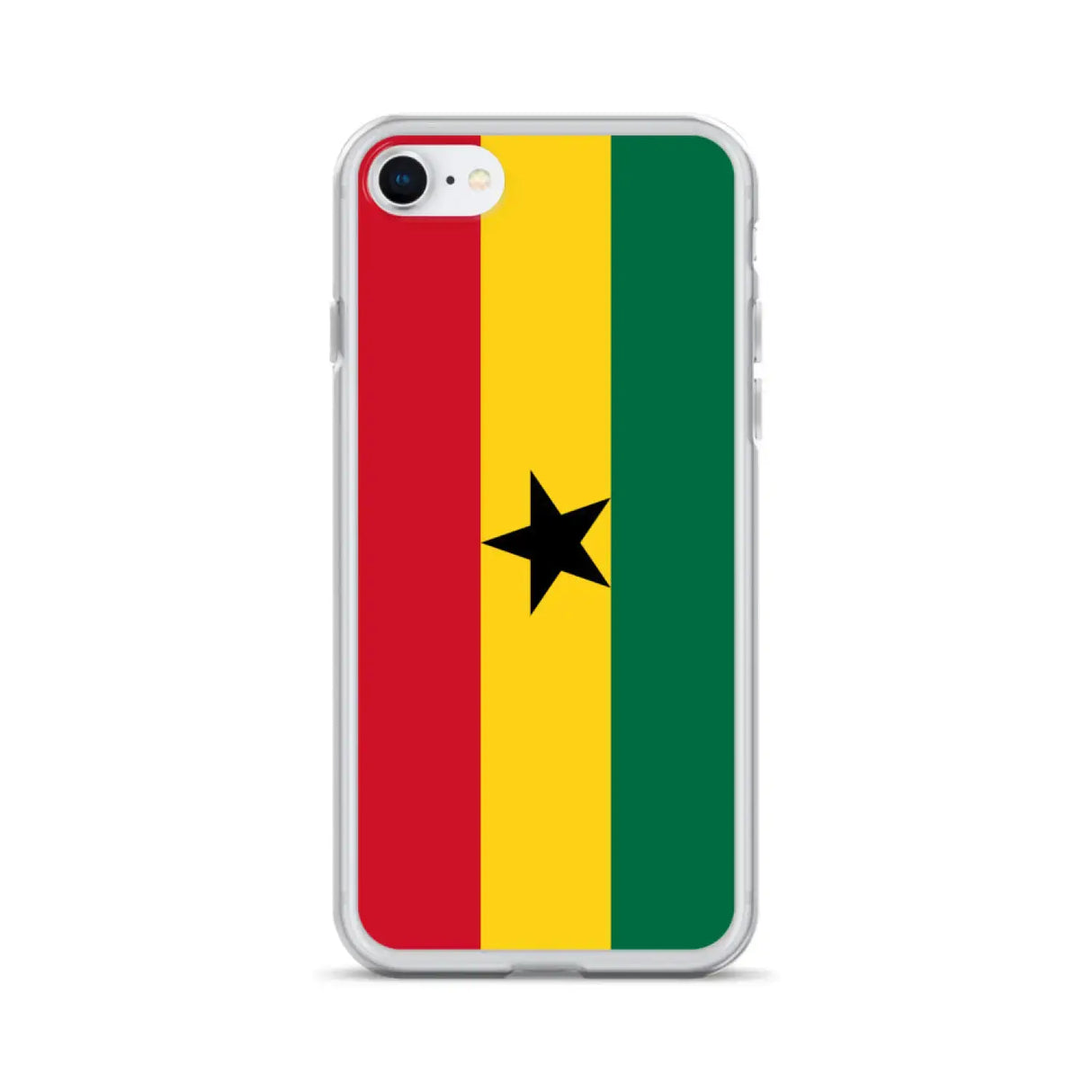 Coque iphone drapeau ghana souple antichoc transparente