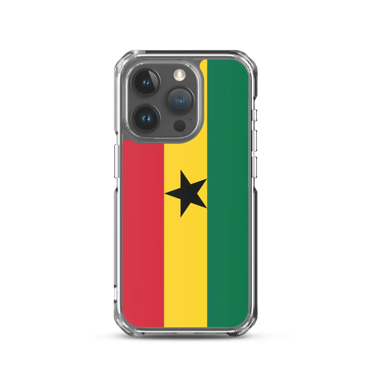 Coque iphone drapeau ghana souple antichoc transparente