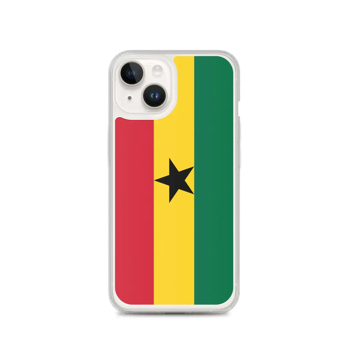Coque iphone drapeau ghana souple antichoc transparente