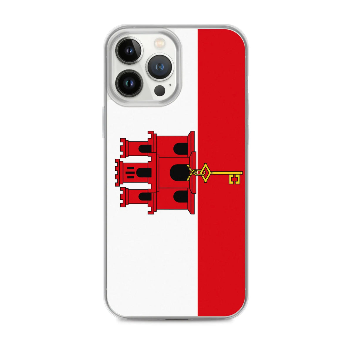 Coque iphone drapeau gibraltar souple antichoc transparente