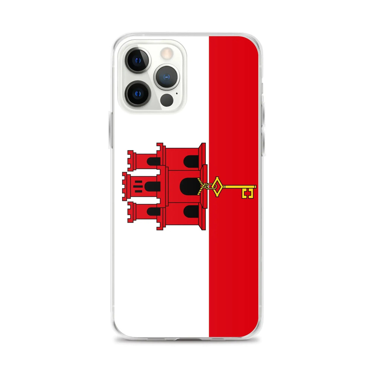 Coque iphone drapeau gibraltar souple antichoc transparente