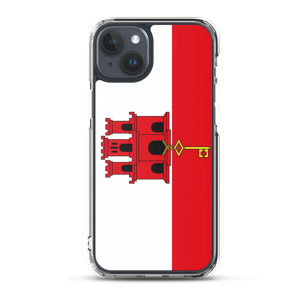Coque iphone drapeau gibraltar souple antichoc transparente