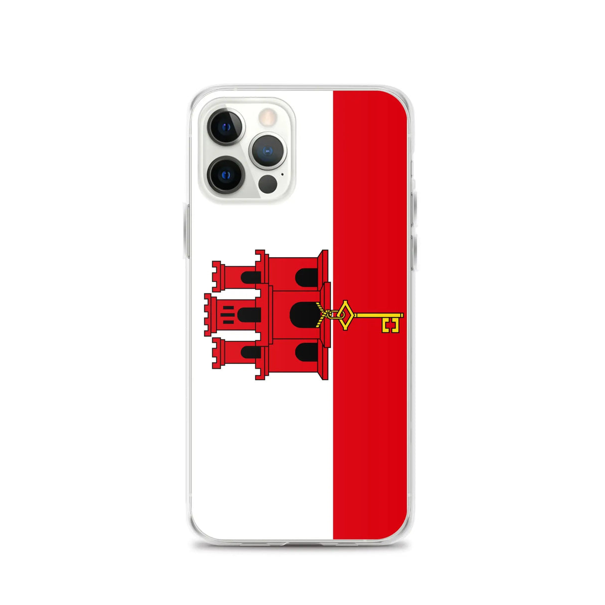 Coque iphone drapeau gibraltar souple antichoc transparente