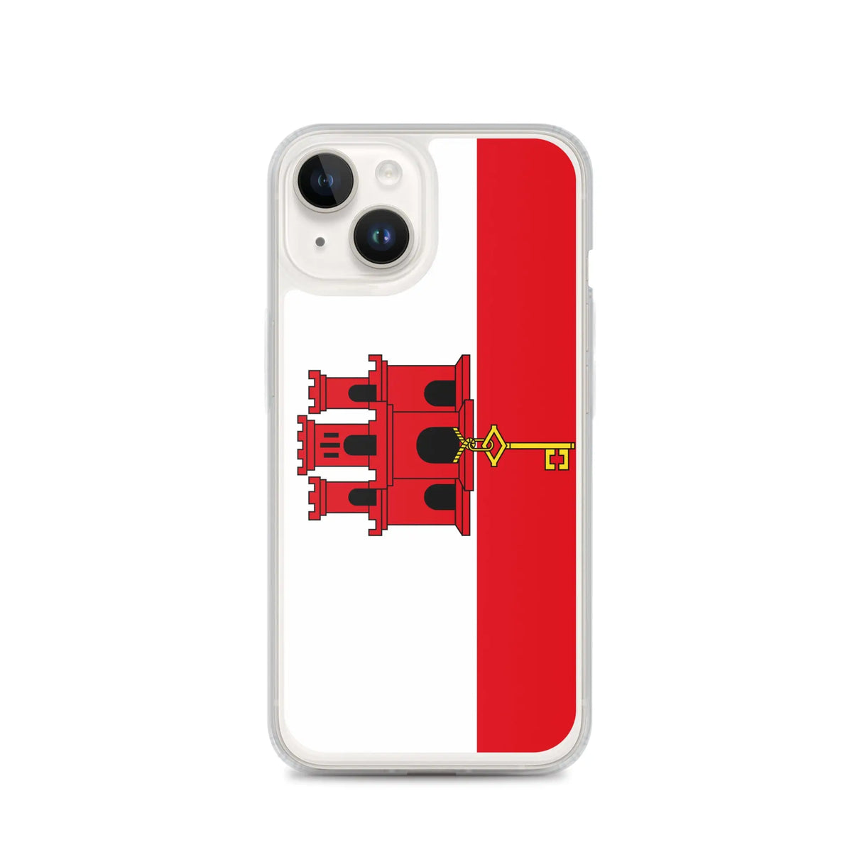 Coque iphone drapeau gibraltar souple antichoc transparente
