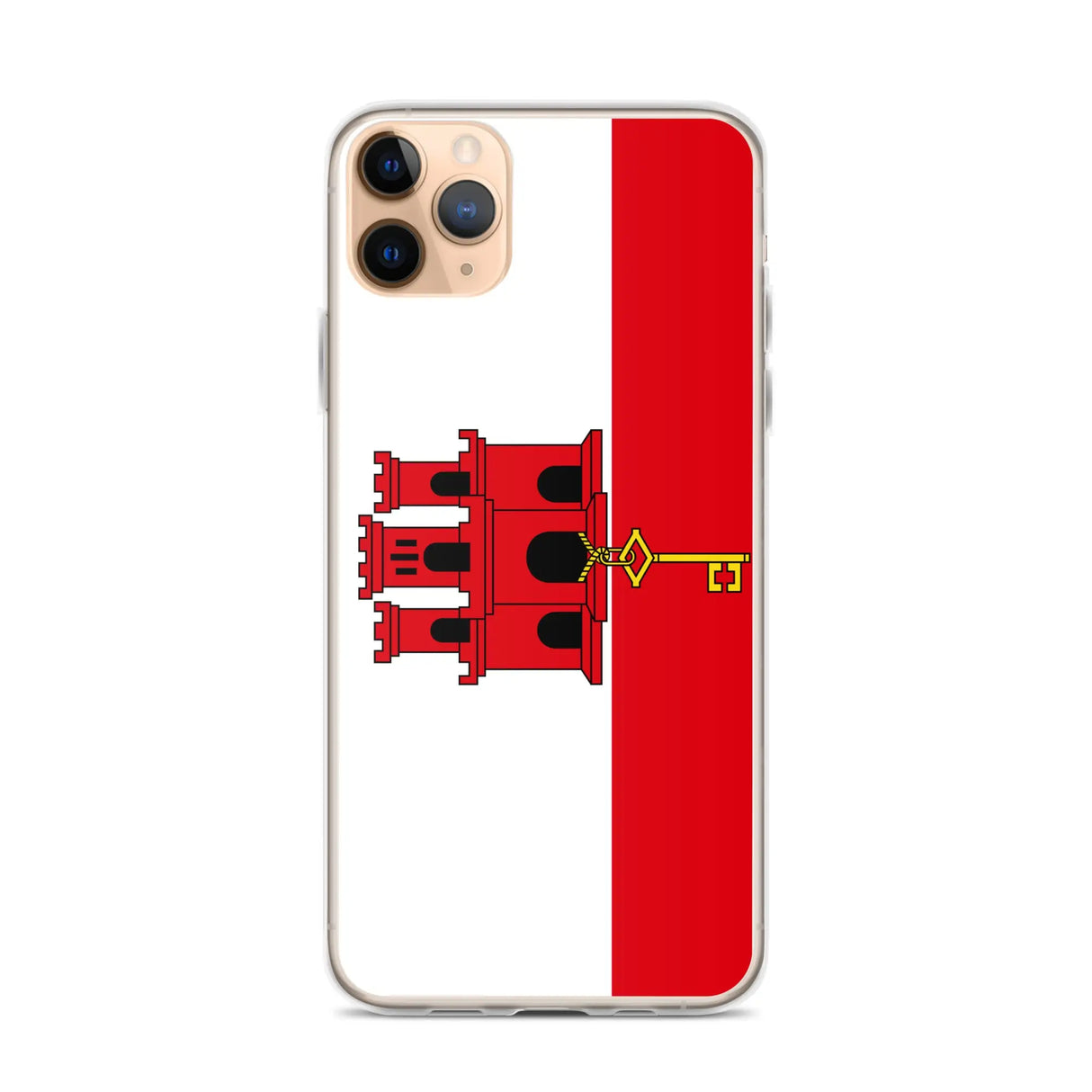 Coque iphone drapeau gibraltar souple antichoc transparente
