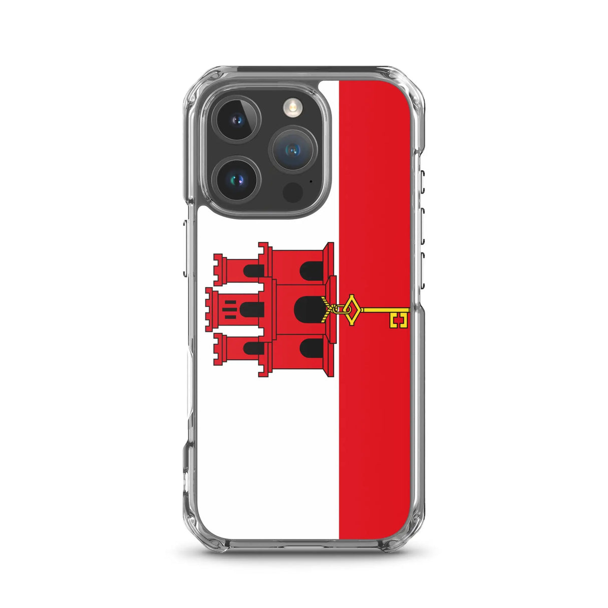 Coque iphone drapeau gibraltar souple antichoc transparente
