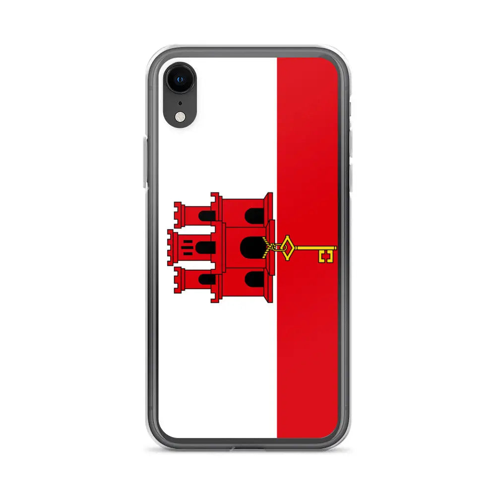 Coque iphone drapeau gibraltar souple antichoc transparente