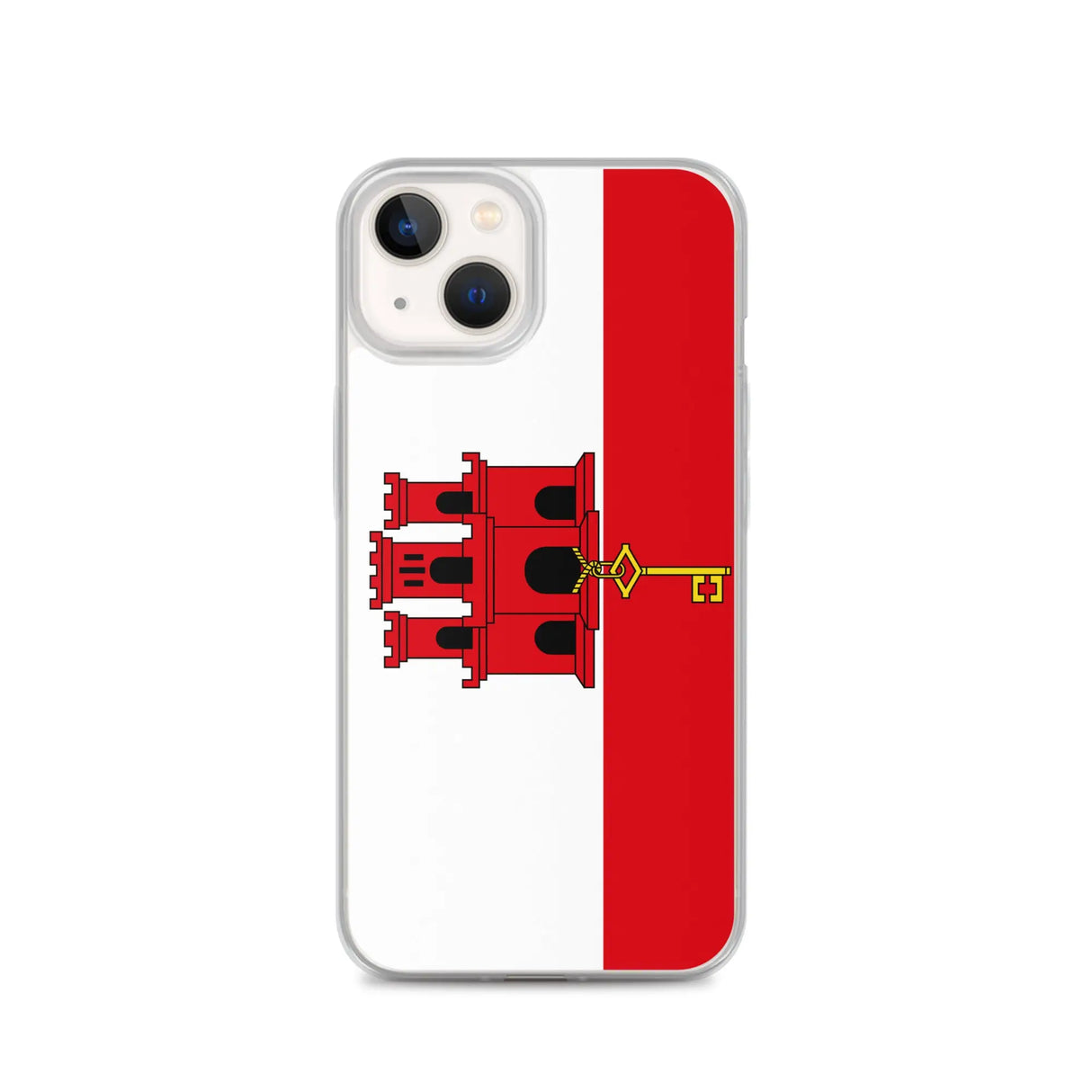 Coque iphone drapeau gibraltar souple antichoc transparente