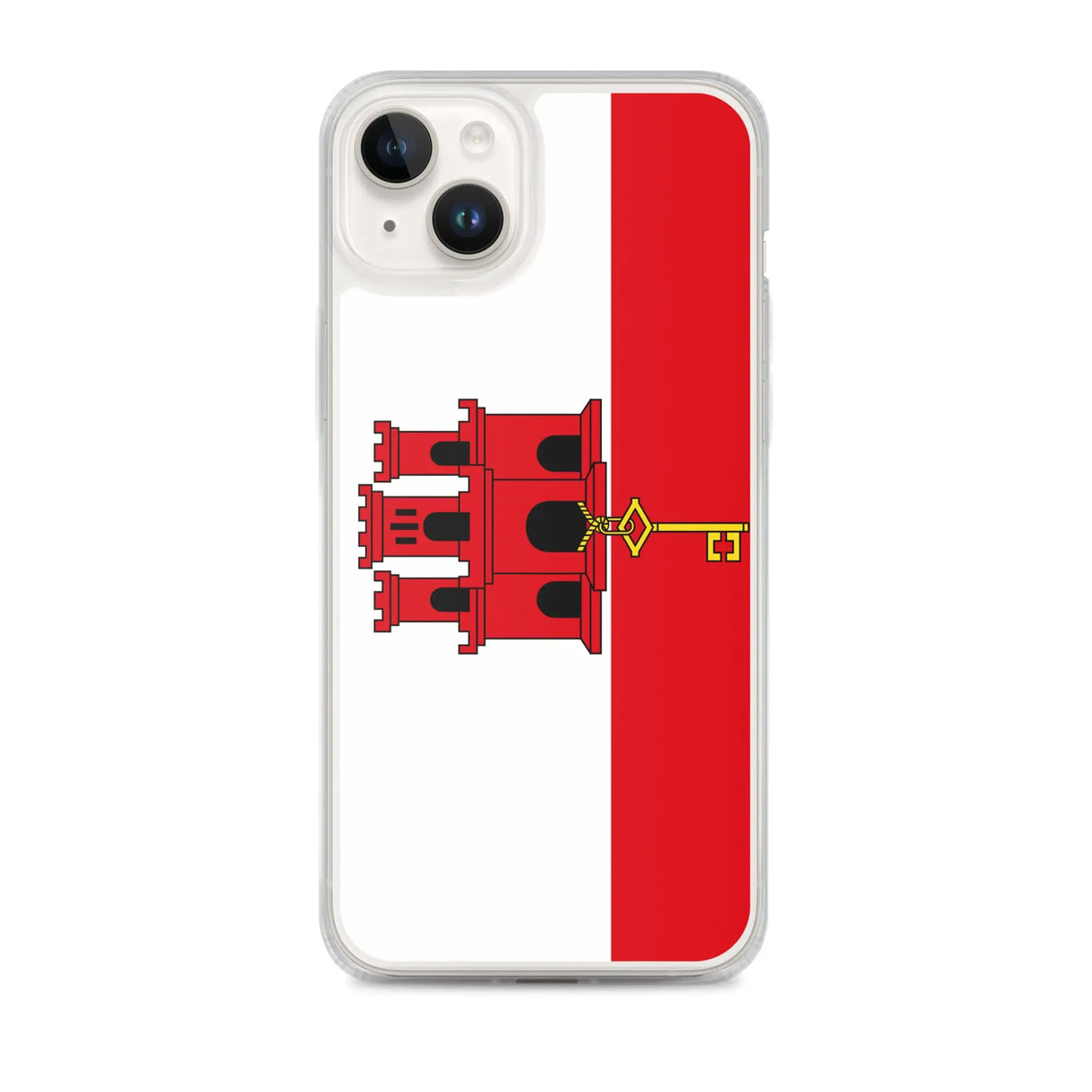 Coque iphone drapeau gibraltar souple antichoc transparente