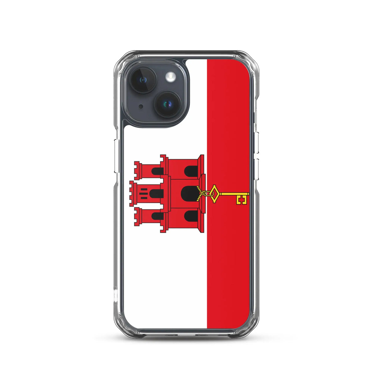 Coque iphone drapeau gibraltar souple antichoc transparente