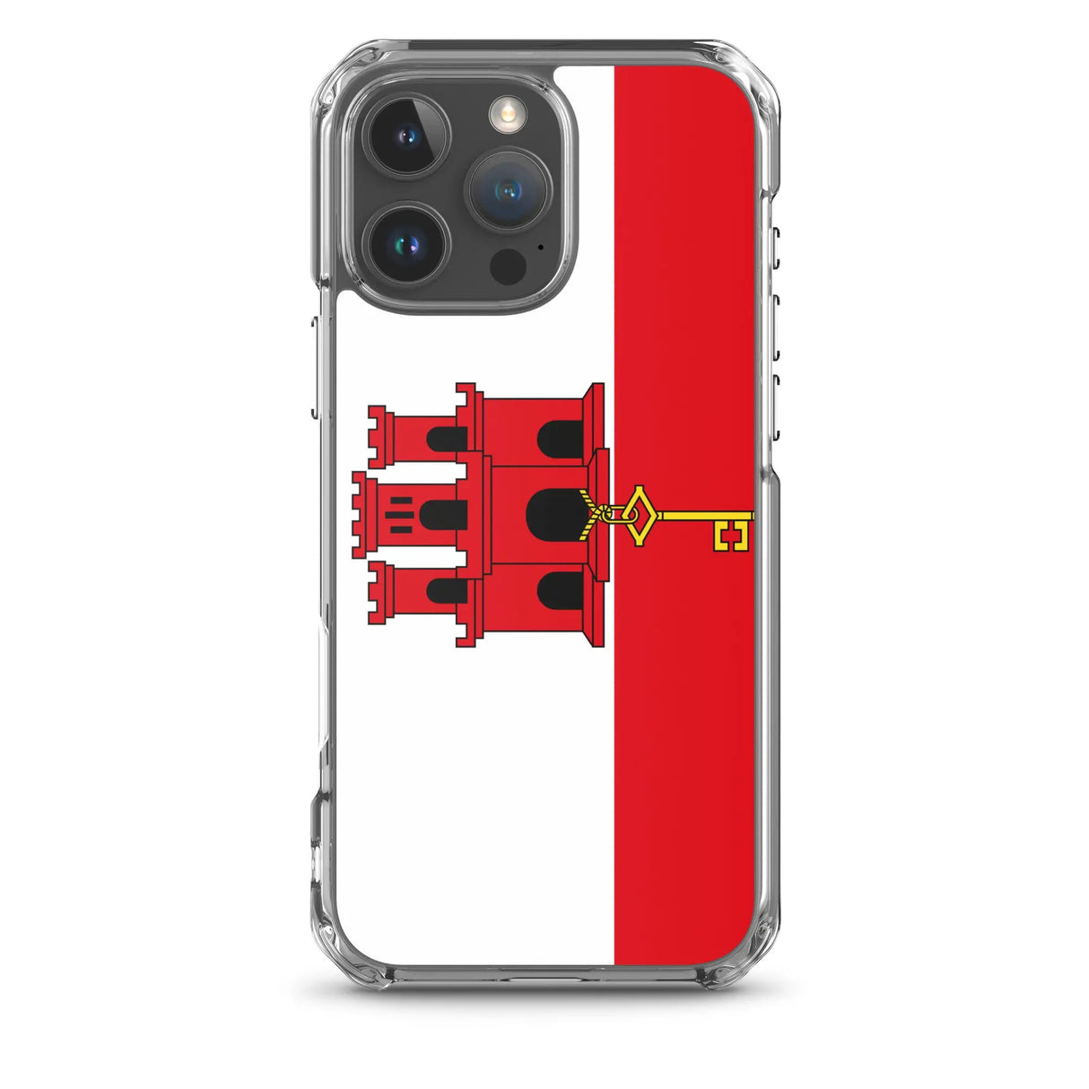 Coque iphone drapeau gibraltar souple antichoc transparente