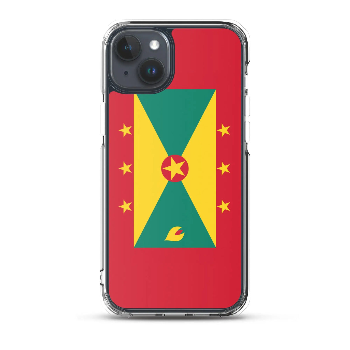 Coque iphone drapeau grenade souple antichoc transparente