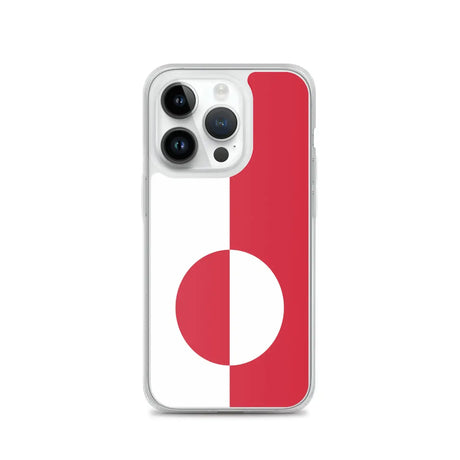 Coque iphone drapeau groenland souple antichoc transparente