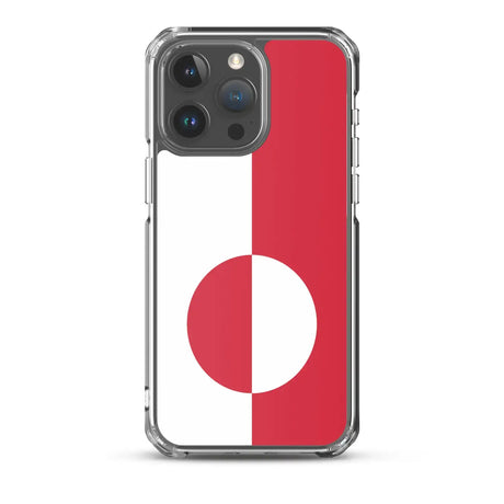 Coque iphone drapeau groenland souple antichoc transparente