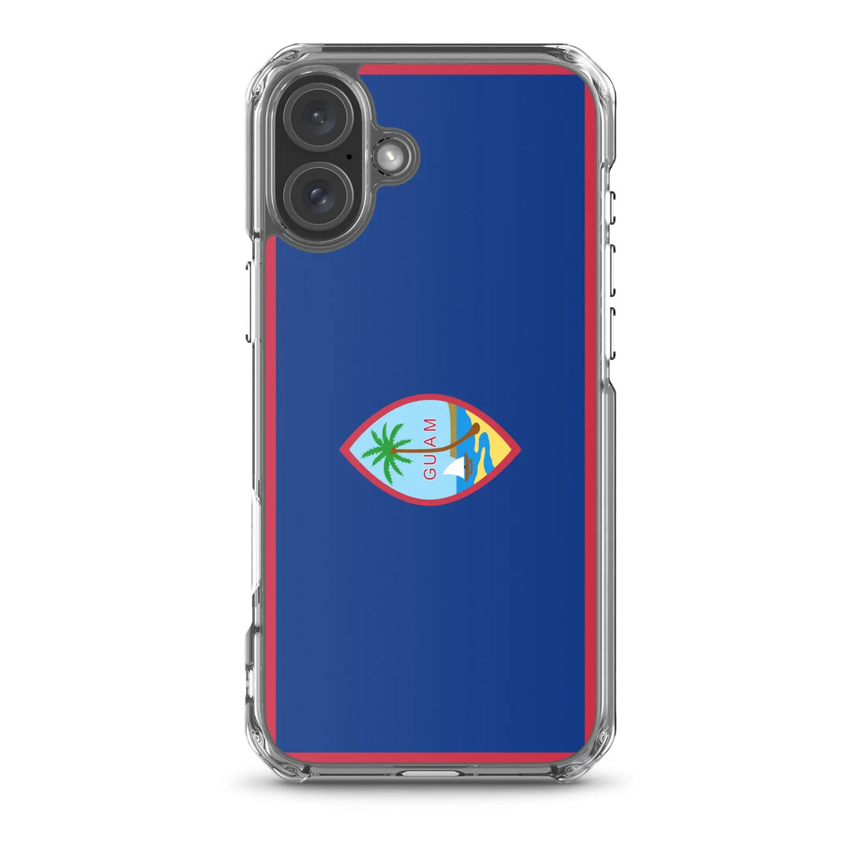 Coque iphone drapeau guam souple antichoc transparente