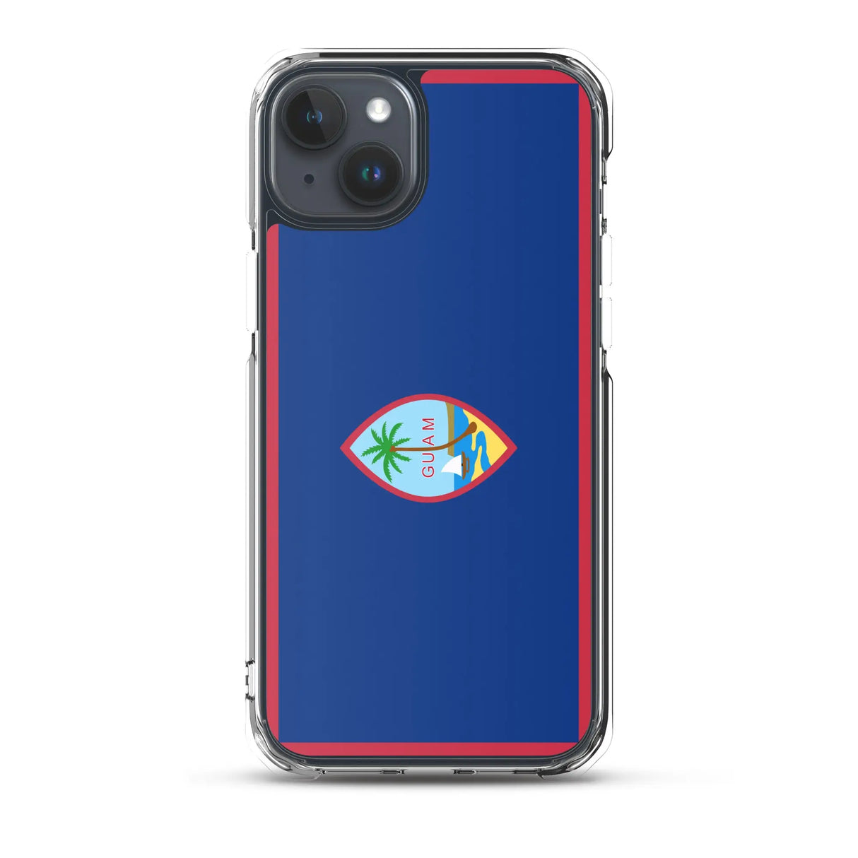 Coque iphone drapeau guam souple antichoc transparente