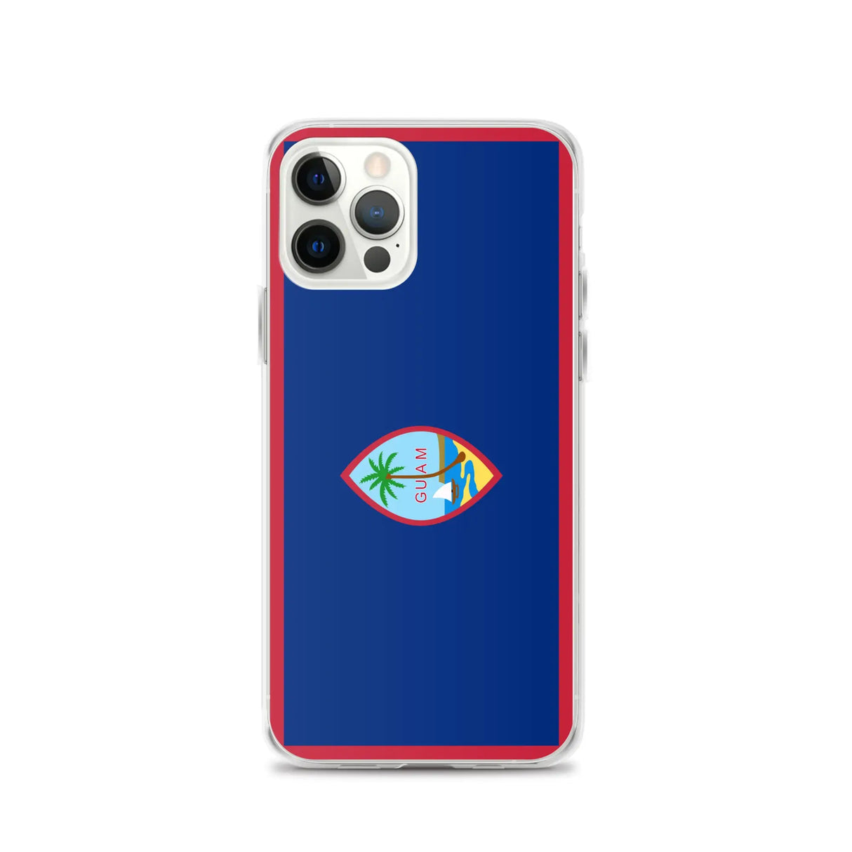 Coque iphone drapeau guam souple antichoc transparente