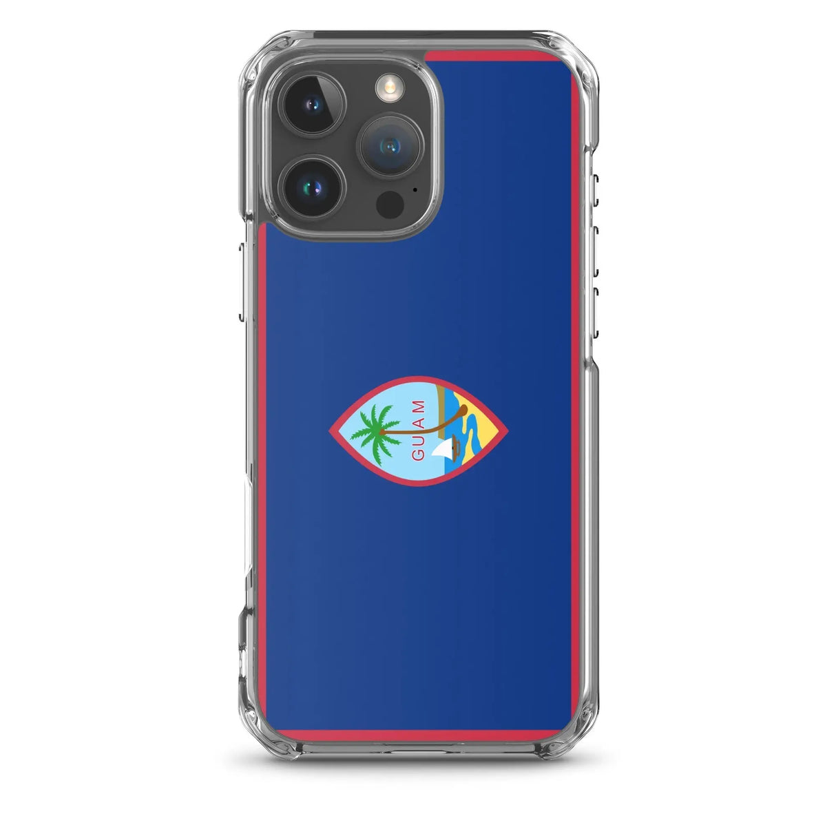 Coque iphone drapeau guam souple antichoc transparente