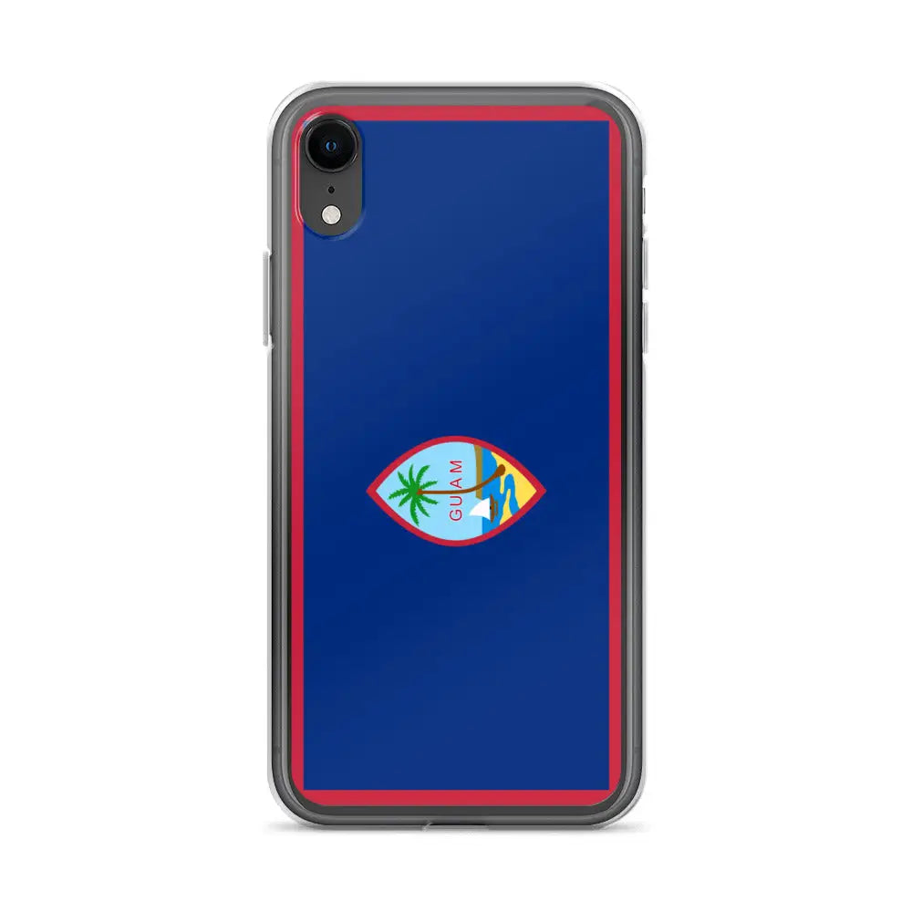 Coque iphone drapeau guam souple antichoc transparente