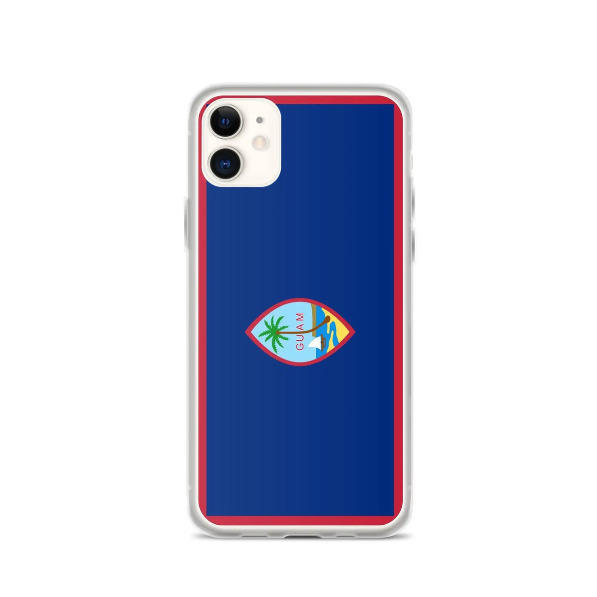 Coque iphone drapeau guam souple antichoc transparente