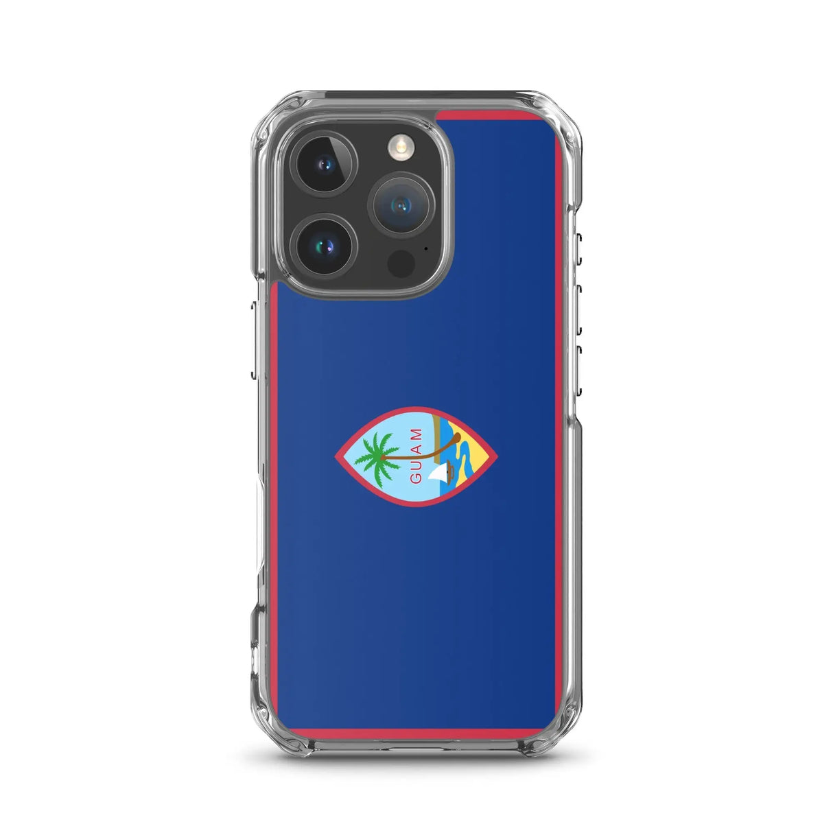 Coque iphone drapeau guam souple antichoc transparente