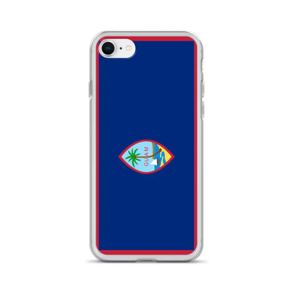 Coque iphone drapeau guam souple antichoc transparente