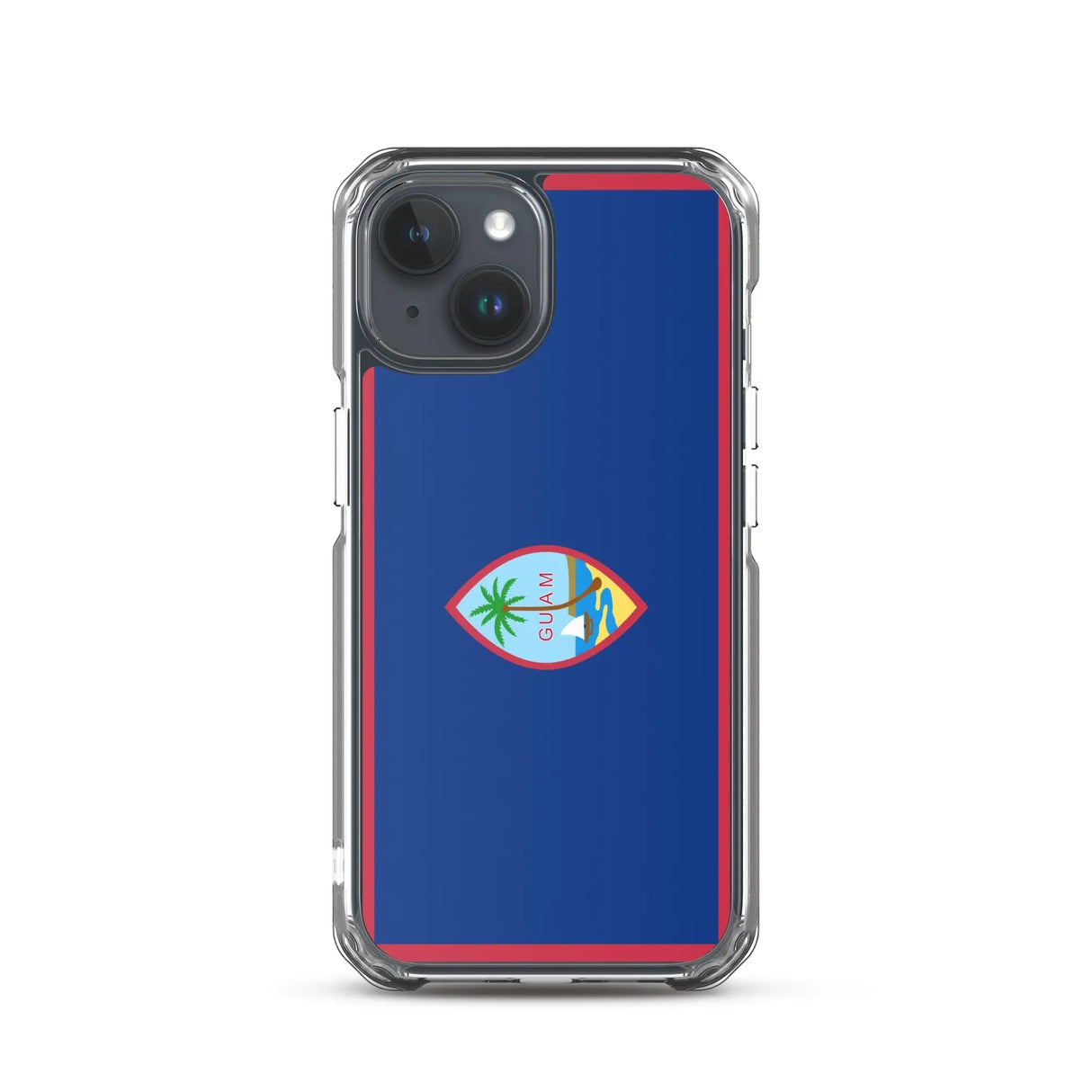 Coque iphone drapeau guam souple antichoc transparente