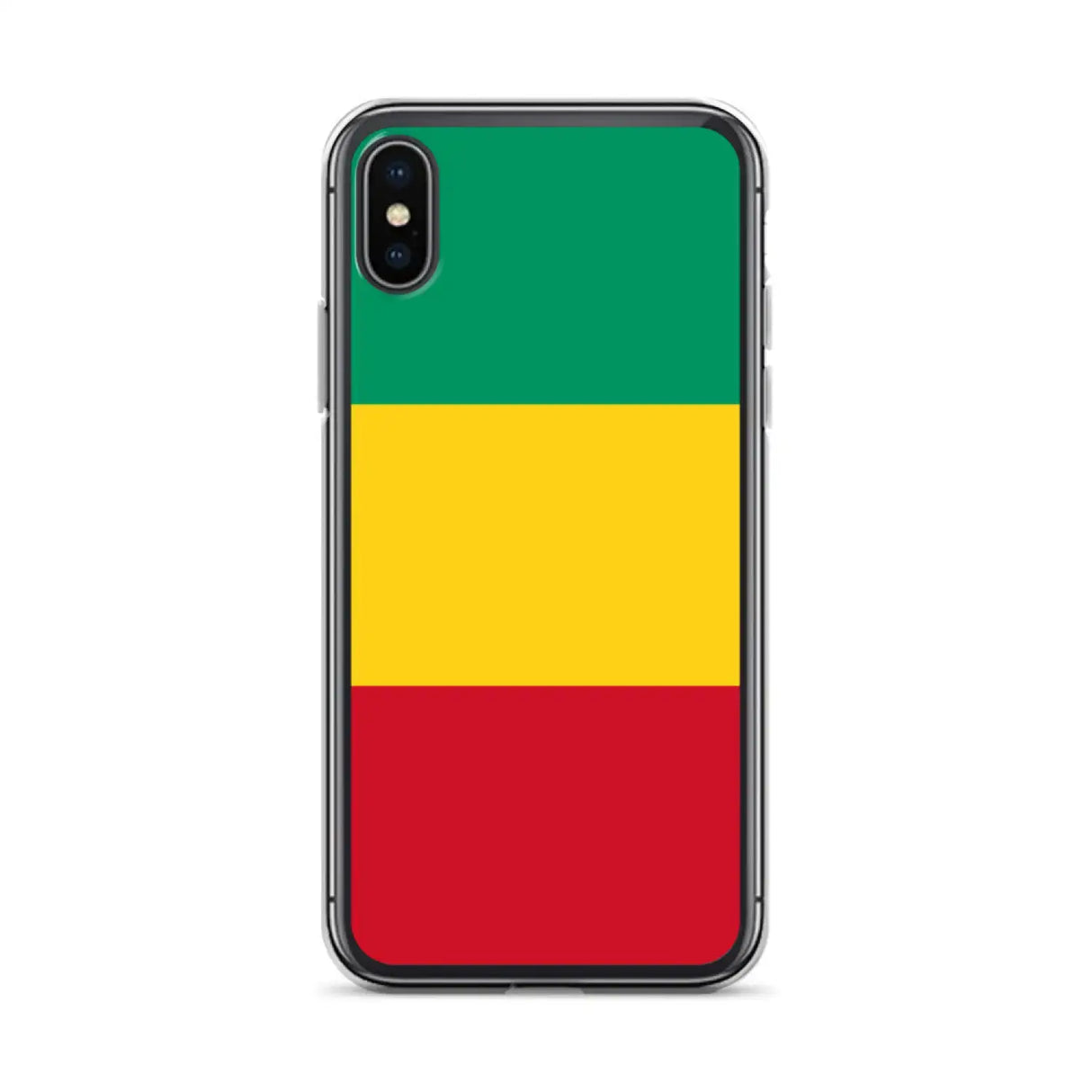Coque iphone drapeau guinée souple résistante antichoc