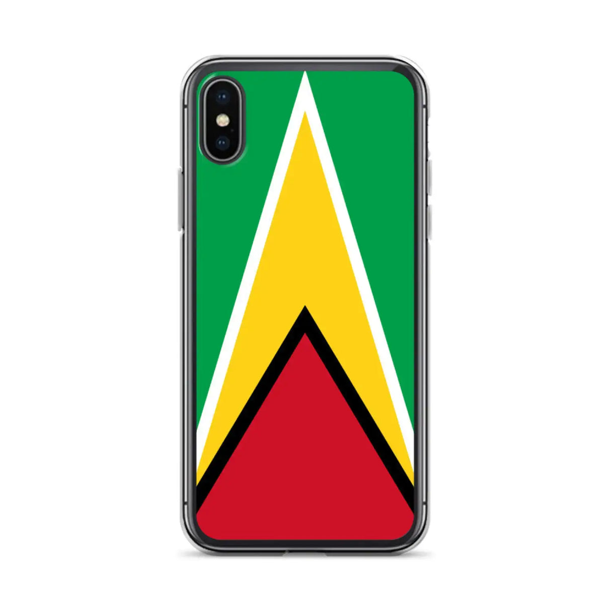 Coque iphone drapeau guyana souple antichoc transparente