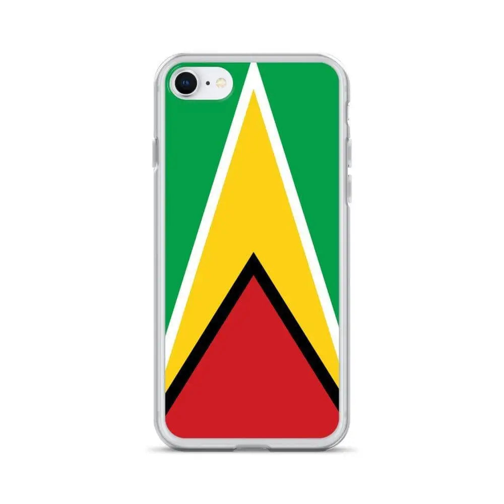 Coque iphone drapeau guyana souple antichoc transparente